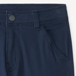 Pantalon cargo uni à poches soufflet pour garçon