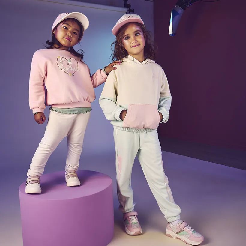 Pantalon de jogging effet colorblock pour fille