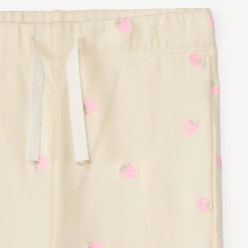 Pantalon de jogging en molleton broderie fantaisie pour bébé fille