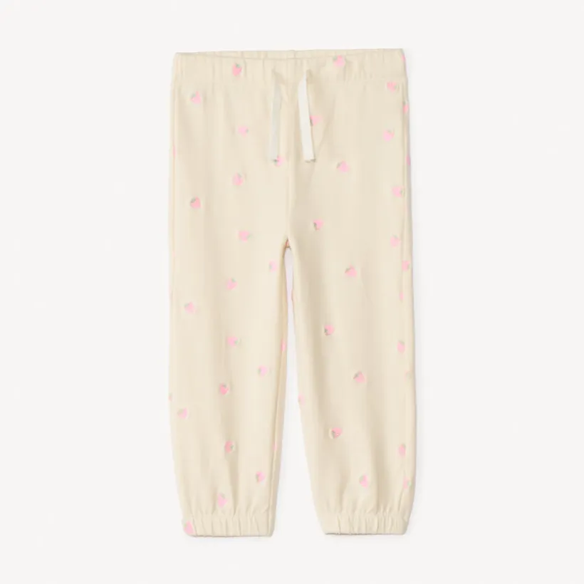 Pantalon de jogging en molleton broderie fantaisie pour bébé fille