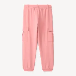 Pantalon de jogging fille coupe cargo avec ceinture à nouer