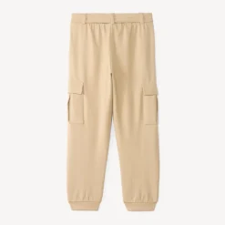Pantalon de jogging fille coupe cargo avec ceinture à nouer