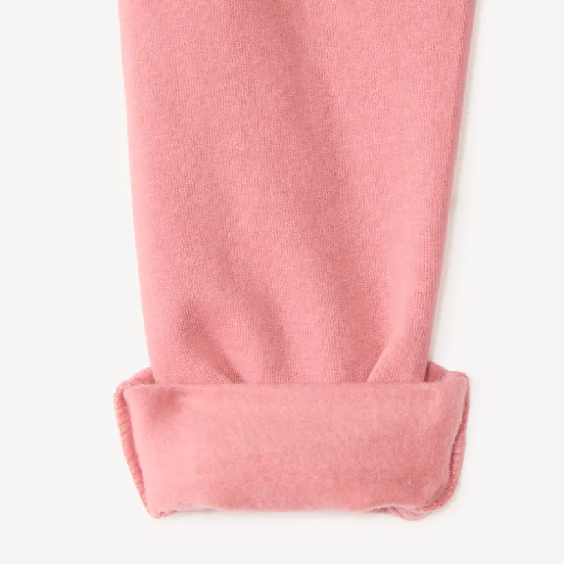 Pantalon de jogging fille en molleton uni