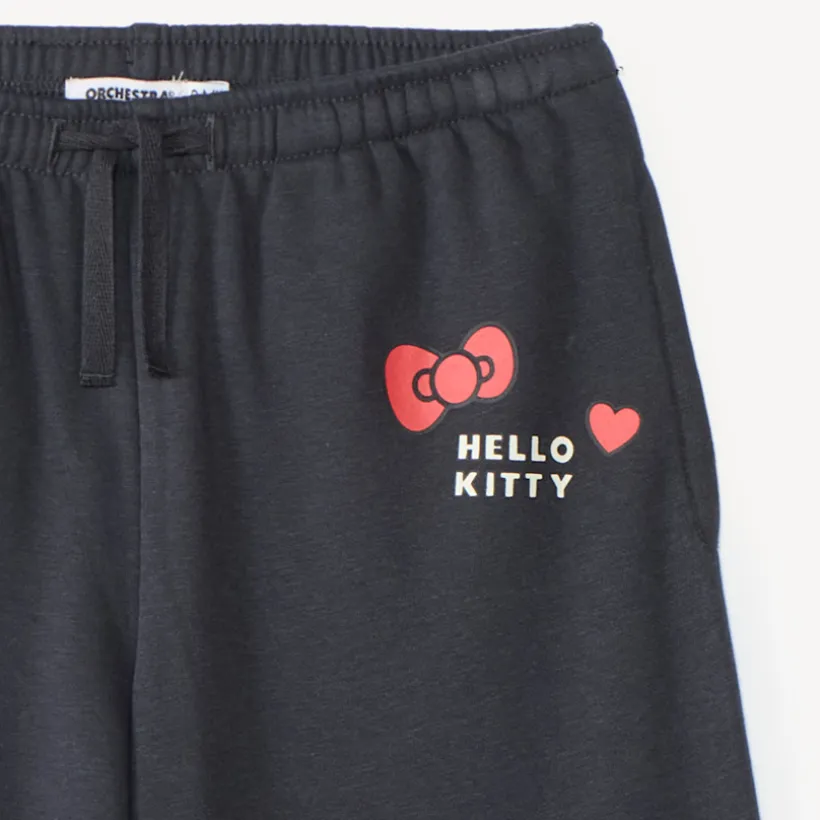 Pantalon de jogging fille patch Hello Kitty