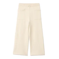 Pantalon de jogging tricot uni avec finition sans couture pour fille