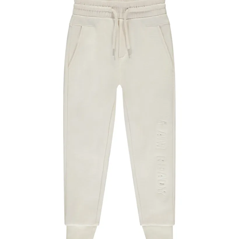 Pantalon de jogging uni avec écriture embossé pour garçon