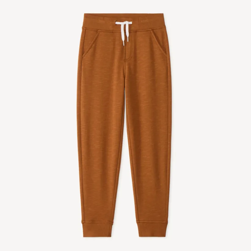 Pantalon de jogging uni en molleton pour garçon