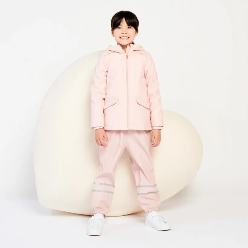 Pantalon de pluie en gomme avec bandes iridescentes pour fille