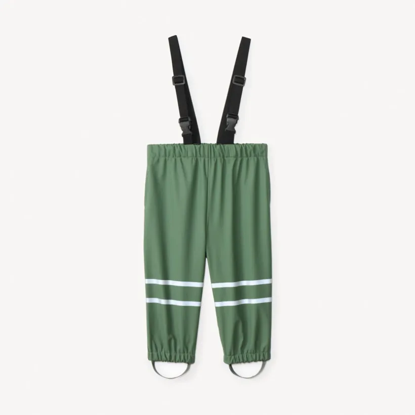 Pantalon de pluie waterproof à bretelles pour bébé garçon