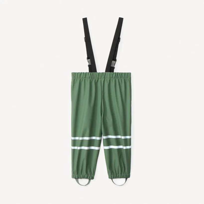 Pantalon de pluie waterproof à bretelles pour bébé garçon