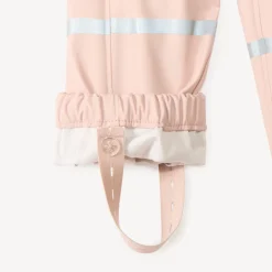 Pantalon de pluie waterproof à bretelles pour bébé fille