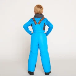 Pantalon de ski à bretelles amovibles fantaisies pour garçon