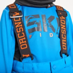 Pantalon de ski à bretelles amovibles fantaisies pour garçon