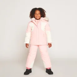 Pantalon de ski uni à bretelles amovibles pour fille