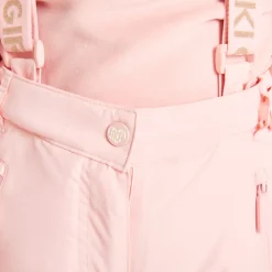 Pantalon de ski uni à bretelles amovibles pour fille