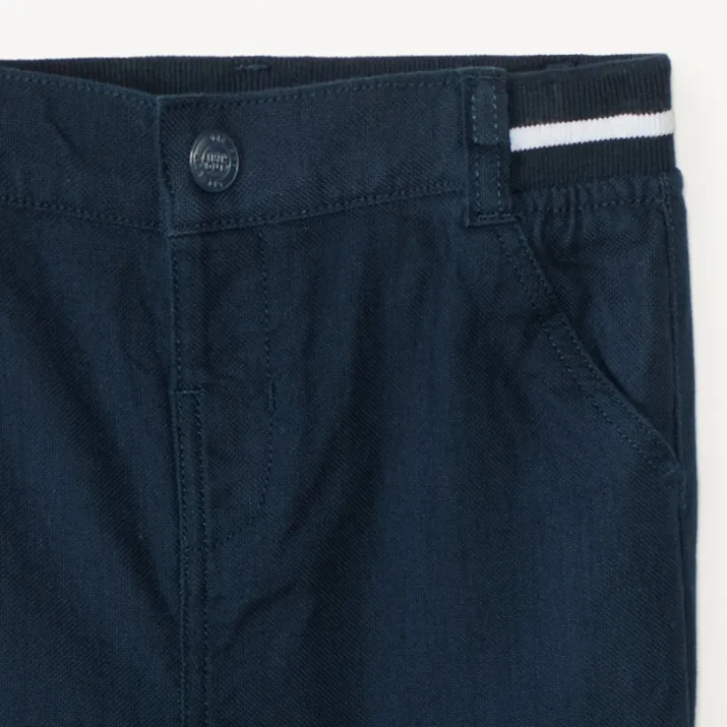 Pantalon droit avec taille élastique pour bébé garçon