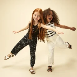 Pantalon droit cargo à poches pour fille