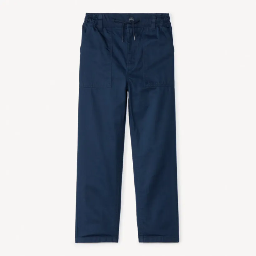 Pantalon droit en toile armurée pour garçon