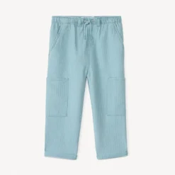 Pantalon droit en toile avec poches cargo pour bébé garçon