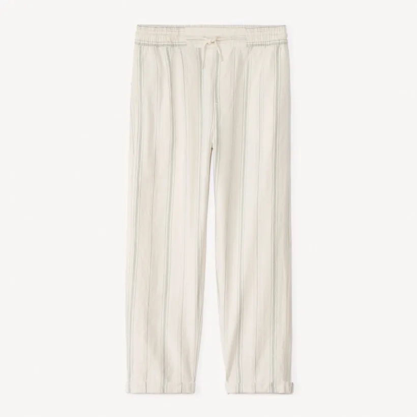 Pantalon droit en toile rayée pour garçon