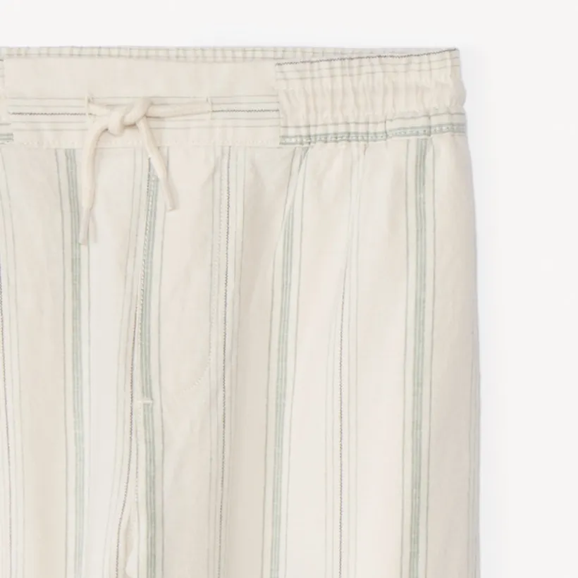 Pantalon droit en toile rayée pour garçon