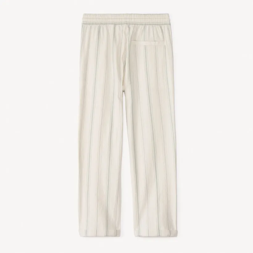 Pantalon droit en toile rayée pour garçon