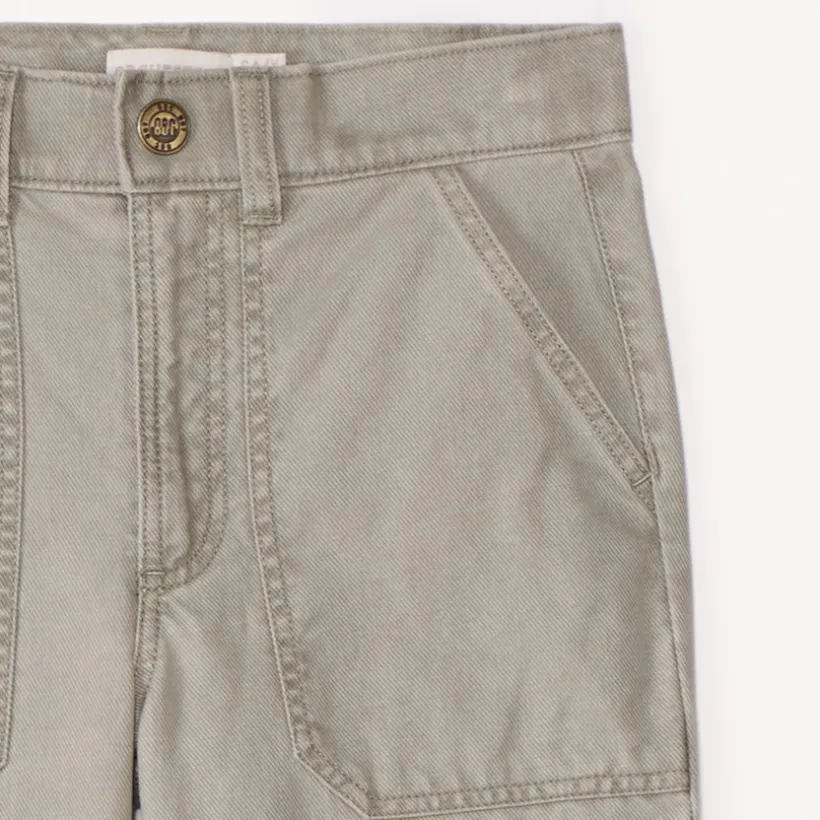 Pantalon droit en toile unie pour garçon