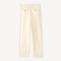 Pantalon droit en toile uni pour fille