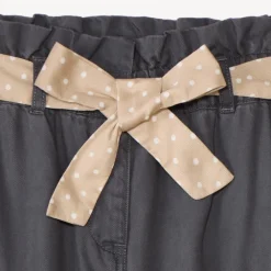 Pantalon droit esprit cargo avec ceinture pour fille