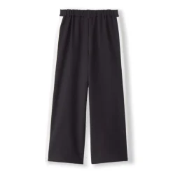 Pantalon droit uni à bandes latérales pour fille