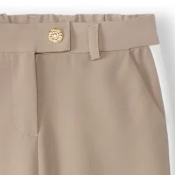 Pantalon droit uni à bandes latérales pour fille