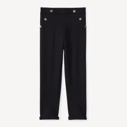 Pantalon effet pont en milano doublé pour fille