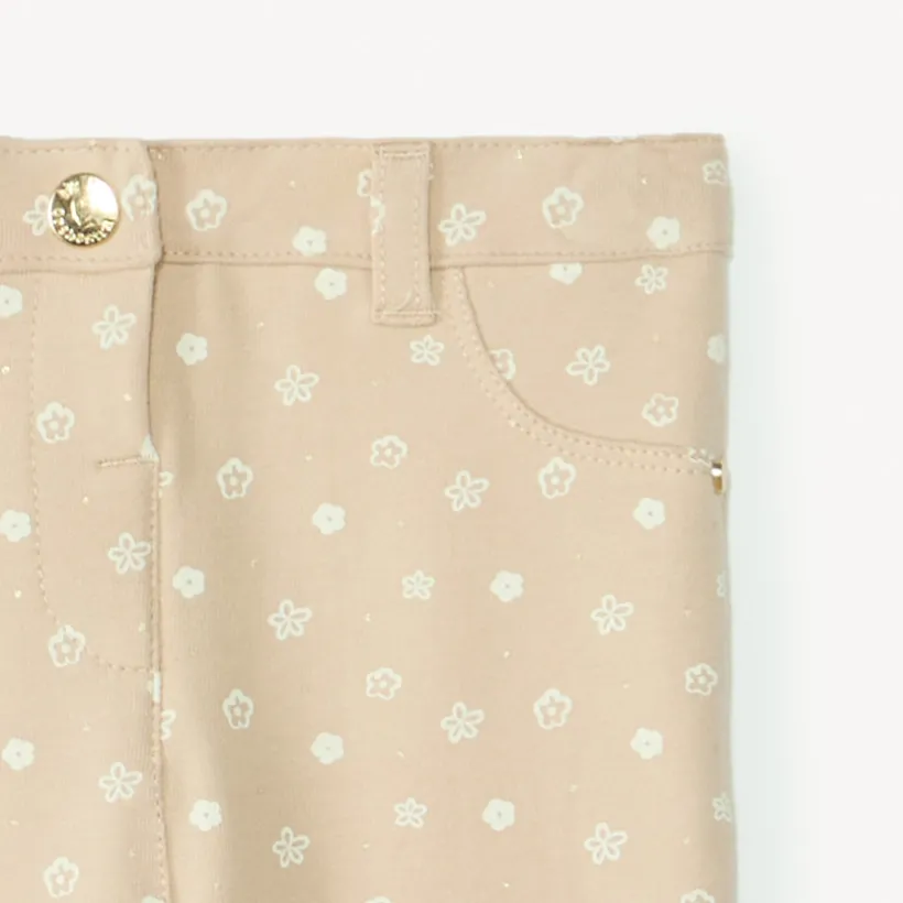 Pantalon en molleton imprimé pour bébé fille