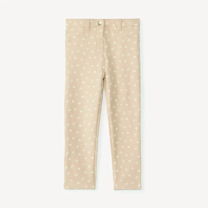 Pantalon en molleton imprimé pour bébé fille