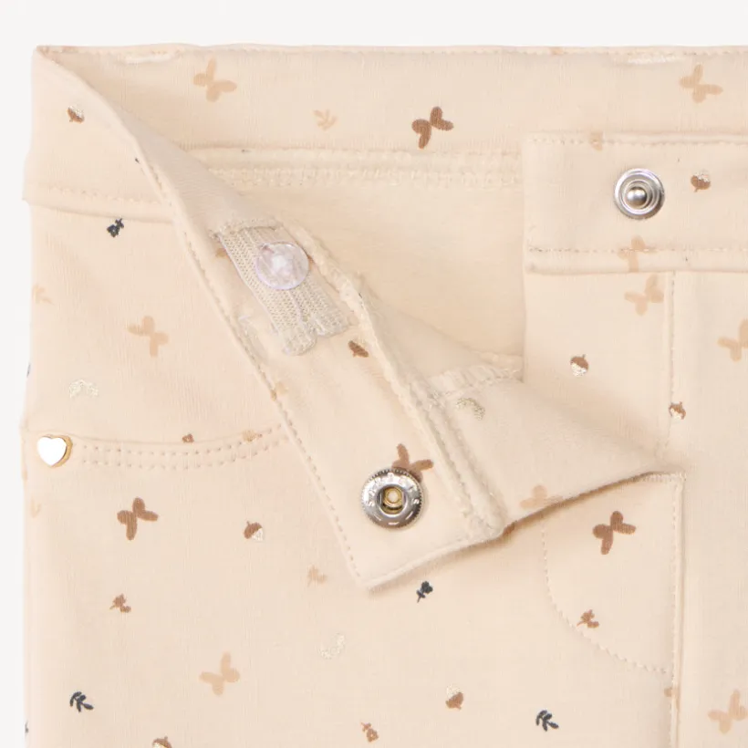 Pantalon en molleton imprimé pour bébé fille
