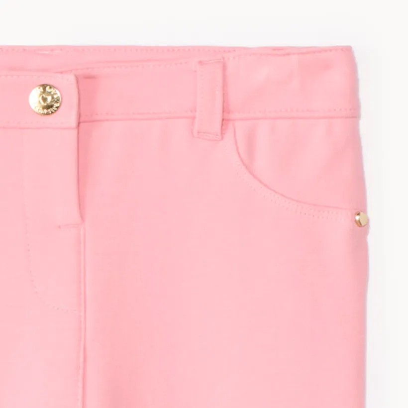 Pantalon en molleton uni pour bébé fille