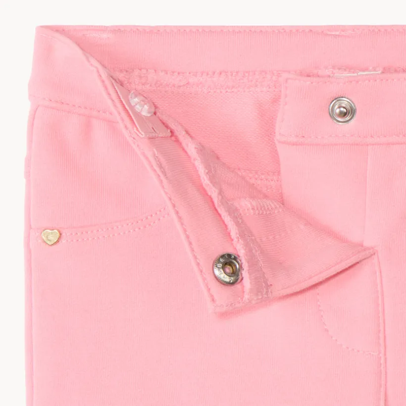 Pantalon en molleton uni pour bébé fille