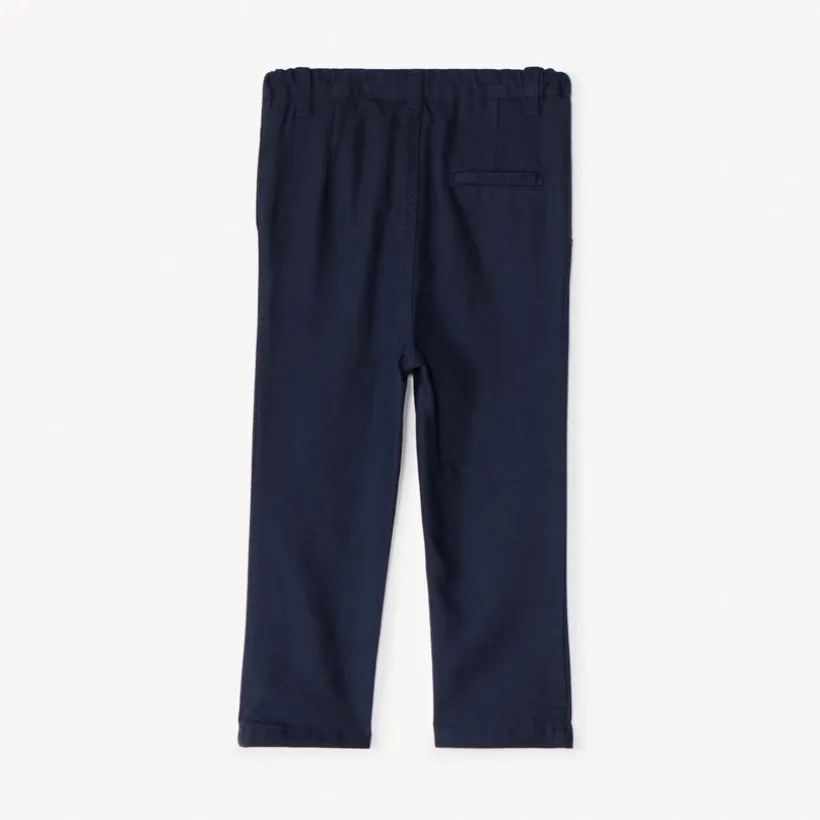 Pantalon en toile armurée unie pour bébé garçon