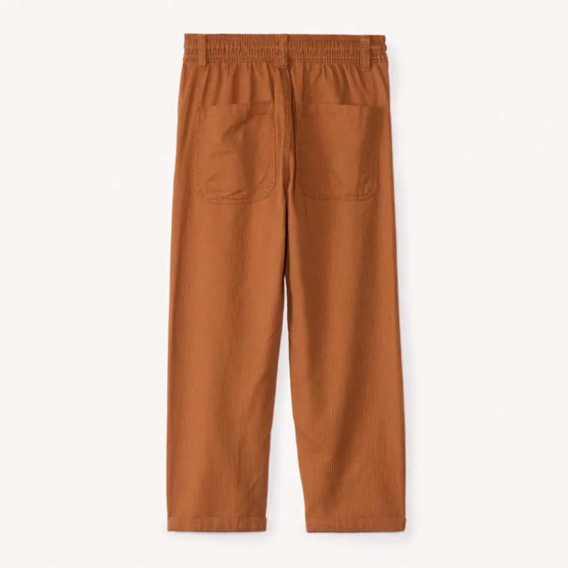 Pantalon en toile côtelé uni pour garçon