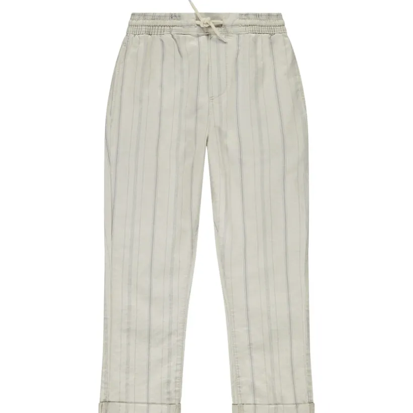 Pantalon en toile à fines rayures pour garçon