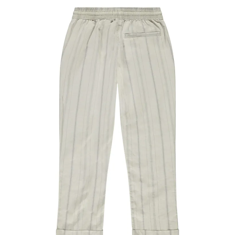 Pantalon en toile à fines rayures pour garçon