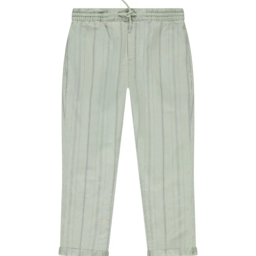 Pantalon en toile à fines rayures pour garçon
