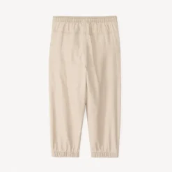 Pantalon en toile uni chevilles resserrées pour bébé garçon