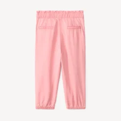 Pantalon en toile unie doublée pour bébé fille