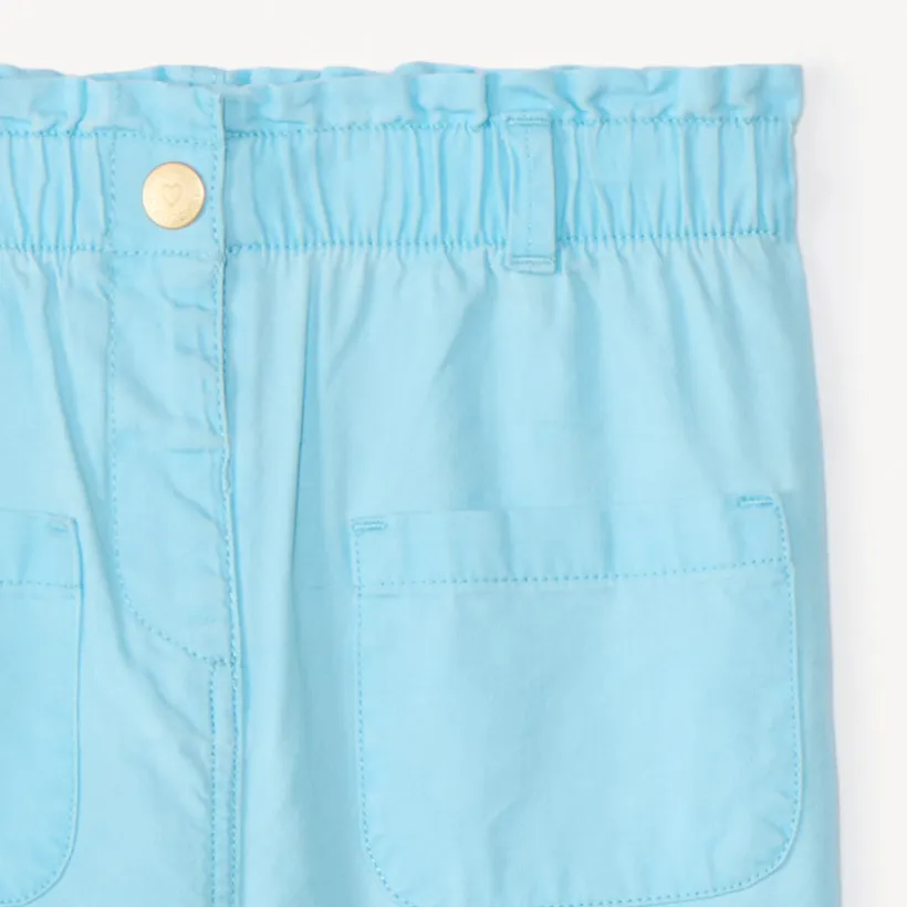Pantalon en toile unie pour bébé fille