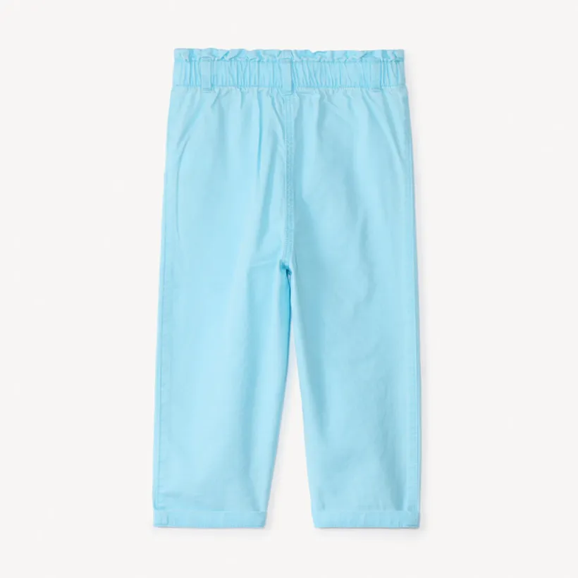 Pantalon en toile unie pour bébé fille
