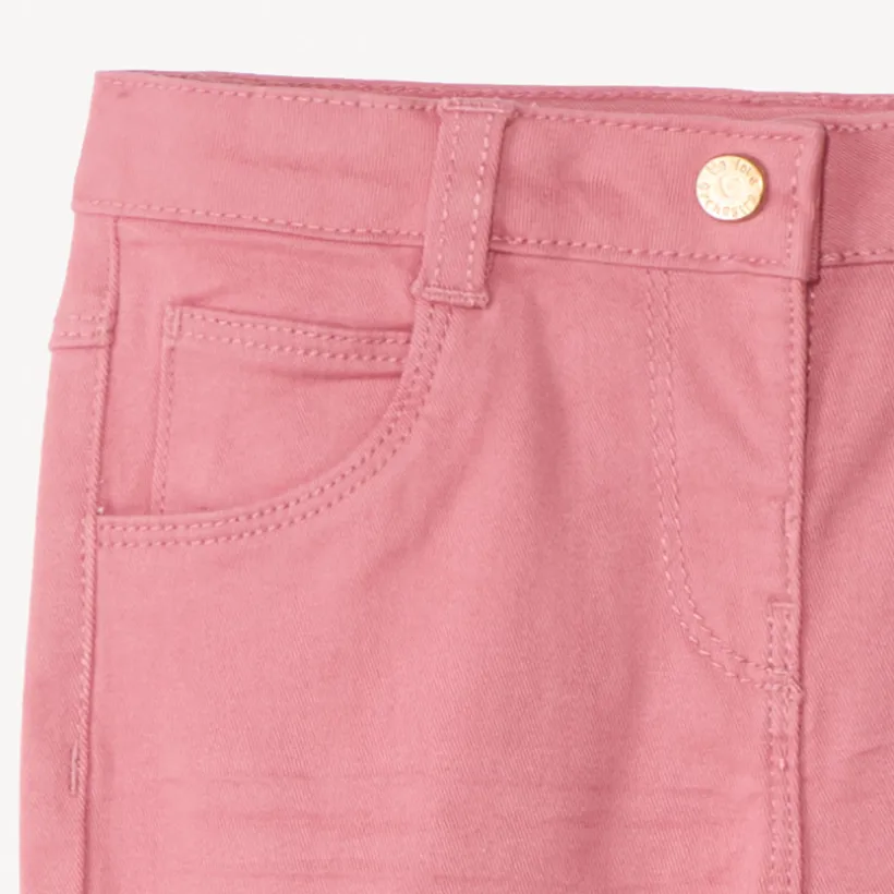 Pantalon en twill uni pour bébé fille