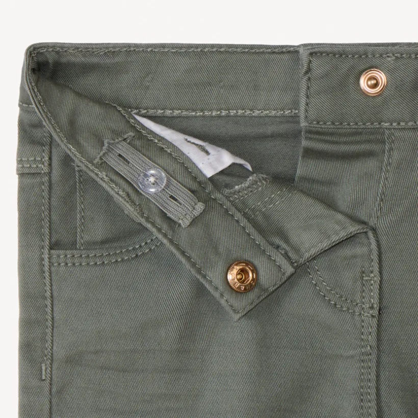 Pantalon en twill uni pour bébé fille