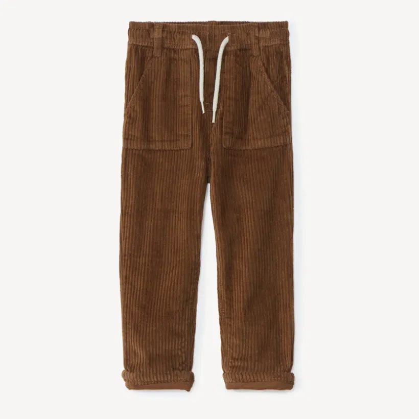 Pantalon en velours côtelé doublé pour bébé garçon