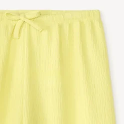 Pantalon fluide en jersey texturé uni pour fille